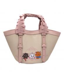 Samantha Thavasa×DISNEY（サマンサタバサ×ディズニー）の古着「ハンドバッグ」｜ピンク×ベージュ