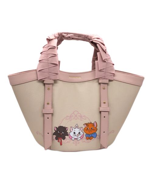 Samantha Thavasa（サマンサタバサ）Samantha Thavasa (サマンサタバサ) DISNEY (ディズニー) ハンドバッグ ピンク×ベージュ 未使用品の古着・服飾アイテム