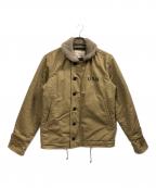 AVIREXアヴィレックス）の古着「N-1デッキジャケット」｜カーキ