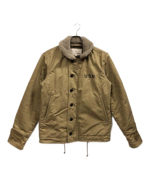 AVIREX（アヴィレックス）AVIREX (アヴィレックス) N-1デッキジャケット カーキ サイズ:Lの古着・服飾アイテム