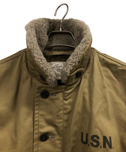 AVIREX（アヴィレックス）AVIREX (アヴィレックス) N-1デッキジャケット カーキ サイズ:Lの古着・服飾アイテム