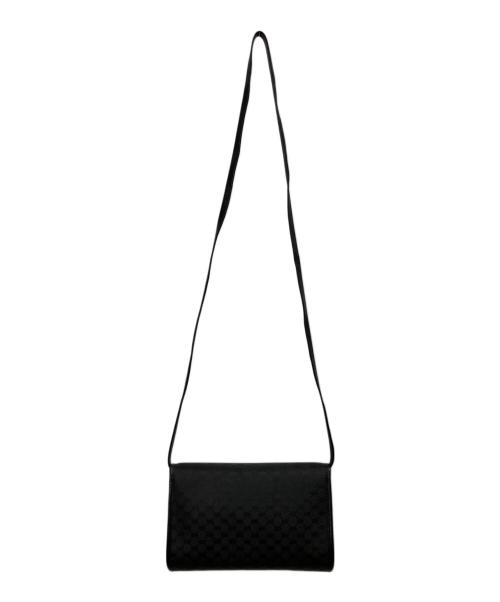 GUCCI（グッチ）GUCCI (グッチ) GGキャンバス ショルダーバッグ ブラックの古着・服飾アイテム