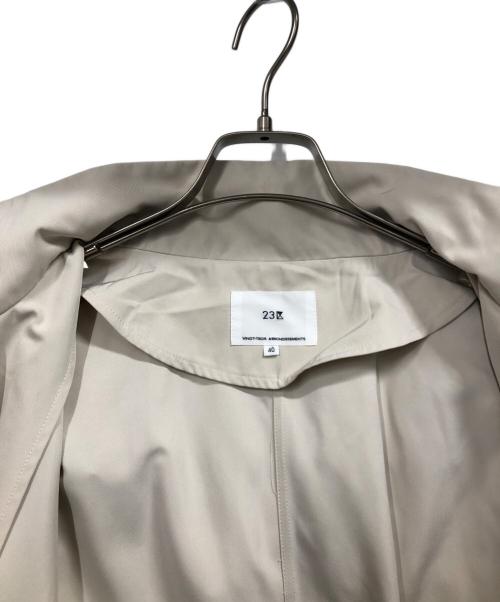 23区（ニジュウサンク）23区 (ニジュウサンク) ライトツイル マウンテンパーカー ベージュ サイズ:40の古着・服飾アイテム