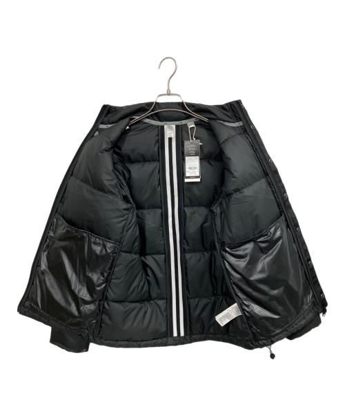 adidas（アディダス）adidas (アディダス) スリーストライプス ダウンジャケット ブラック サイズ:M 未使用品の古着・服飾アイテム