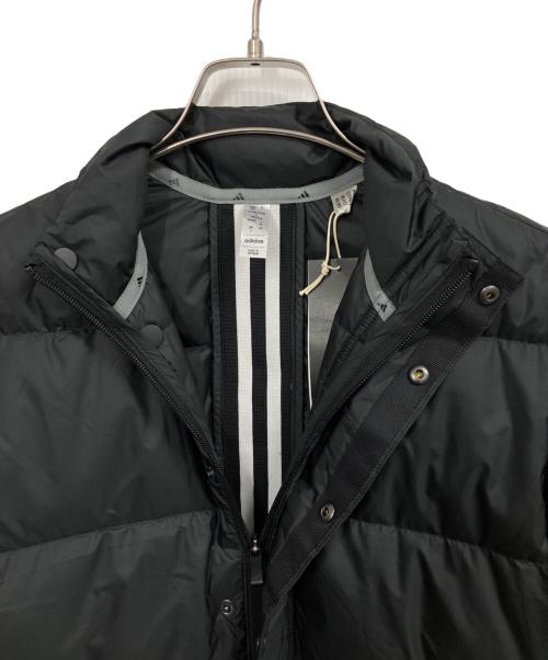 adidas（アディダス）adidas (アディダス) スリーストライプス ダウンジャケット ブラック サイズ:M 未使用品の古着・服飾アイテム