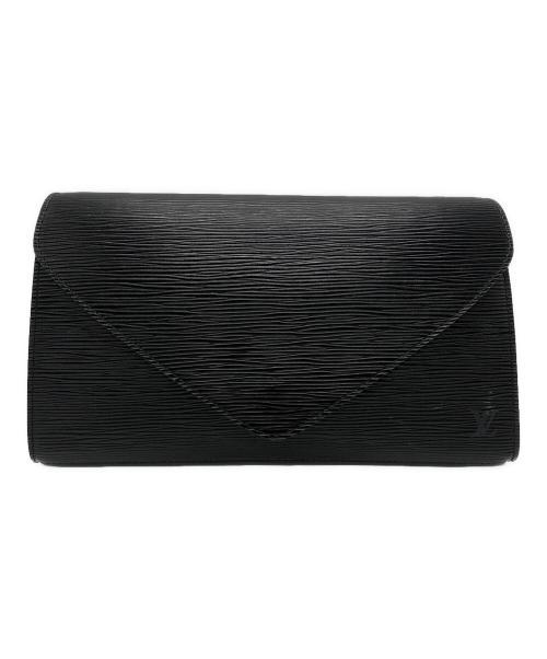 LOUIS VUITTON（ルイ ヴィトン）LOUIS VUITTON (ルイ ヴィトン) クラッチバッグ ブラックの古着・服飾アイテム