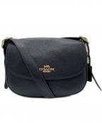 COACHコーチ）の古着「メイシー サドル バッグ / ショルダーバッグ」｜ブラック