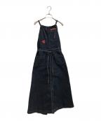 Hysteric Glamourヒステリックグラマー）の古着「エプロンジャンパースカート」｜インディゴ