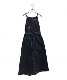 Hysteric Glamour（ヒステリックグラマー）の古着「エプロンジャンパースカート」｜インディゴ