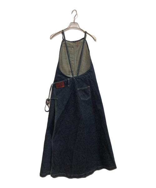 Hysteric Glamour（ヒステリックグラマー）Hysteric Glamour (ヒステリックグラマー) エプロンジャンパースカート インディゴ サイズ:FREEの古着・服飾アイテム