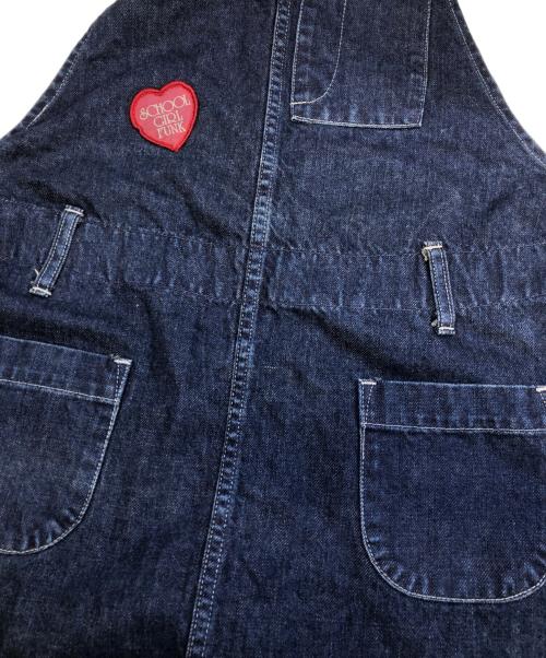 Hysteric Glamour（ヒステリックグラマー）Hysteric Glamour (ヒステリックグラマー) エプロンジャンパースカート インディゴ サイズ:FREEの古着・服飾アイテム