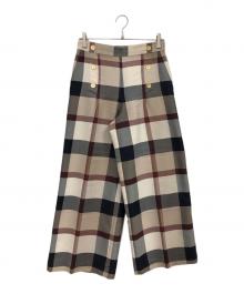 BLUE LABEL CRESTBRIDGE（ブルーレーベルクレストブリッジ）の古着「クレストブリッジチェッククロッシングビエラワイドパンツ」｜マルチカラー
