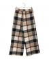 BLUE LABEL CRESTBRIDGE (ブルーレーベルクレストブリッジ) クレストブリッジチェッククロッシングビエラワイドパンツ マルチカラー サイズ:38：10000円