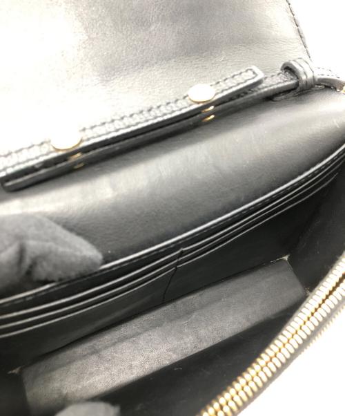 BURBERRY（バーバリー）BURBERRY (バーバリー) ハンプシャーチェーンショルダーバッグ ブラック×ベージュの古着・服飾アイテム