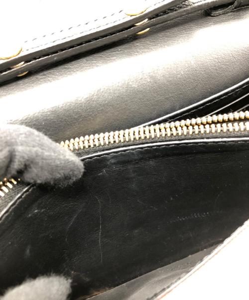 BURBERRY（バーバリー）BURBERRY (バーバリー) ハンプシャーチェーンショルダーバッグ ブラック×ベージュの古着・服飾アイテム