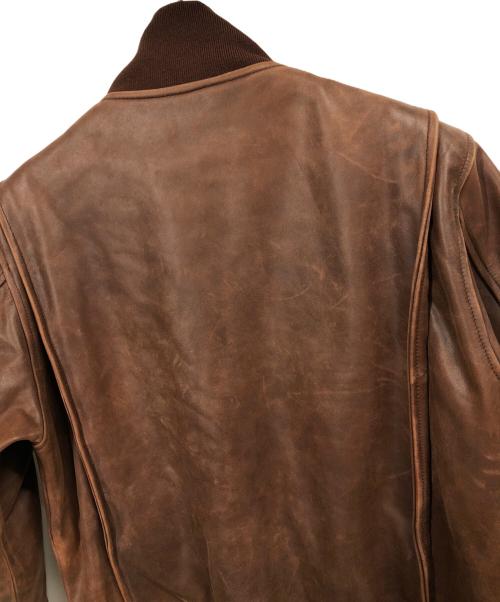 AVIREX（アヴィレックス）AVIREX (アヴィレックス) カウ タンカースジャケット ブラウン サイズ:XLの古着・服飾アイテム