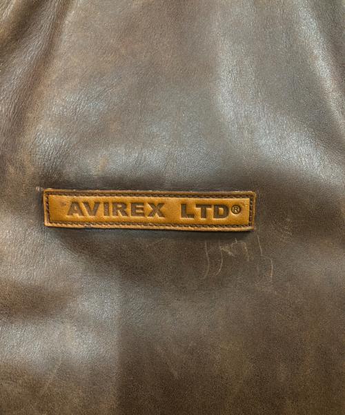 AVIREX（アヴィレックス）AVIREX (アヴィレックス) カウ タンカースジャケット ブラウン サイズ:XLの古着・服飾アイテム