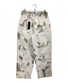 WIND AND SEA（ウィンダンシー）の古着「ペイントパンツ」｜ホワイト