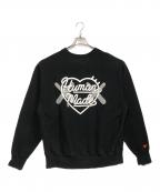 HUMAN MADE×KAWSヒューマンメイド×カウズ）の古着「クルーネックスウェット」｜ブラック