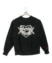 HUMAN MADE×KAWS（ヒューマンメイド×カウズ）の古着「クルーネックスウェット」｜ブラック