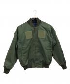 JASDF SQUADRONコウクウジエイタイ）の古着「リバーシブルジャケット」｜グリーン×ブルー