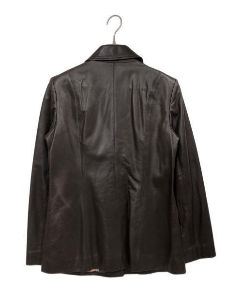 BURBERRY LONDON（バーバリーロンドン）BURBERRY LONDON (バーバリーロンドン) ラムレザージャケット ブラウン サイズ:40の古着・服飾アイテム