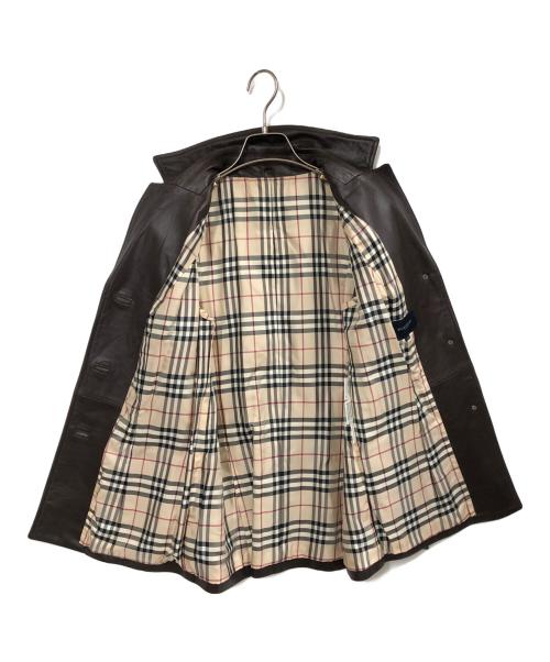 BURBERRY LONDON（バーバリーロンドン）BURBERRY LONDON (バーバリーロンドン) ラムレザージャケット ブラウン サイズ:40の古着・服飾アイテム