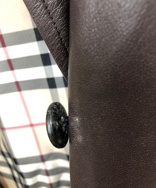 BURBERRY LONDON（バーバリーロンドン）BURBERRY LONDON (バーバリーロンドン) ラムレザージャケット ブラウン サイズ:40の古着・服飾アイテム