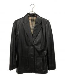 BURBERRY LONDON（バーバリーロンドン）の古着「ラムレザージャケット」｜ブラック