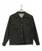 STYLE EYESスタイルアイズ）の古着「Flannel Sports Shirt “POLKA DOT”」｜ブラック