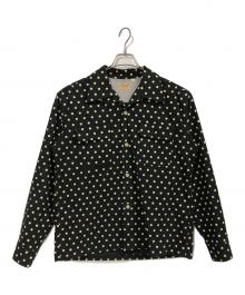 STYLE EYES（スタイルアイズ）の古着「Flannel Sports Shirt “POLKA DOT”」｜ブラック