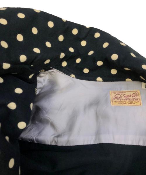 STYLE EYES（スタイルアイズ）STYLE EYES (スタイルアイズ) Flannel Sports Shirt “POLKA DOT” ブラック サイズ:Lの古着・服飾アイテム