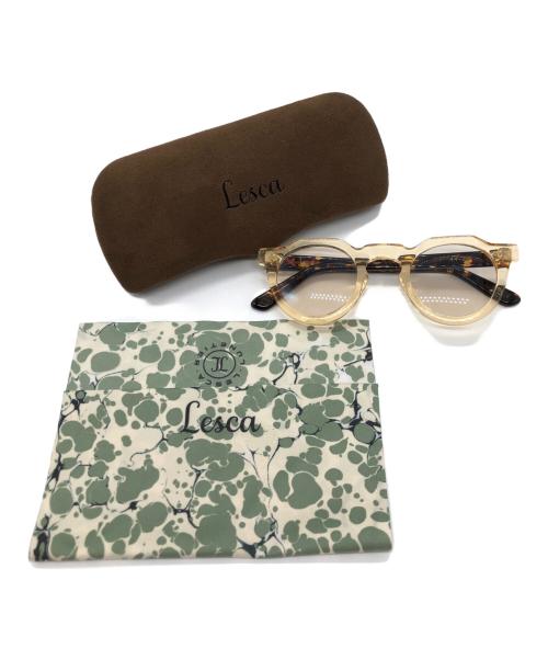 Lesca Lunetier（レスカルネティエ）Lesca Lunetier (レスカルネティエ) サングラス　PICA ブラウン サイズ:44-26の古着・服飾アイテム