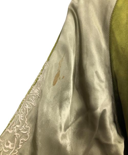 花旅楽団（ハナタビガクダン）花旅楽団 (ハナタビガクダン) リバーシブルスカジャン ベージュ×カーキ サイズ:Lの古着・服飾アイテム