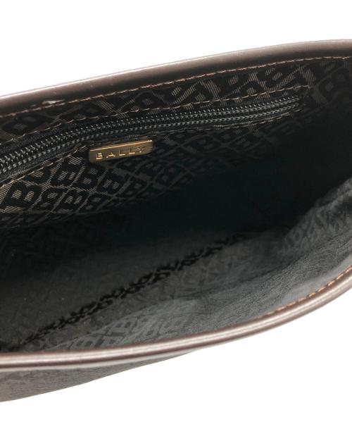 BALLY（バリー）BALLY (バリー) Bロゴ　ショルダーバッグ ブラウンの古着・服飾アイテム