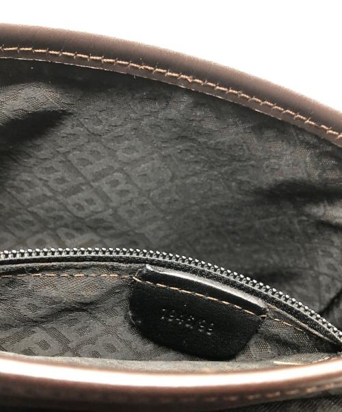BALLY（バリー）BALLY (バリー) Bロゴ　ショルダーバッグ ブラウンの古着・服飾アイテム