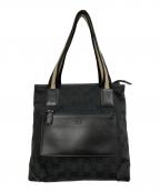 GUCCIグッチ）の古着「キャンバス　トートバッグ」｜ブラック