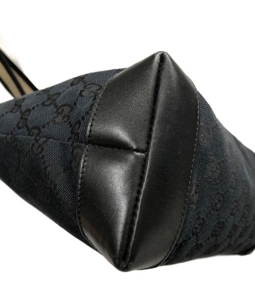 GUCCI（グッチ）GUCCI (グッチ) キャンバス　トートバッグ ブラックの古着・服飾アイテム