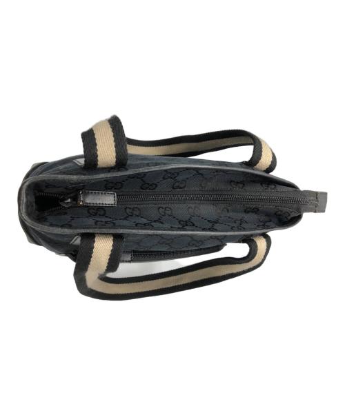 GUCCI（グッチ）GUCCI (グッチ) キャンバス　トートバッグ ブラックの古着・服飾アイテム