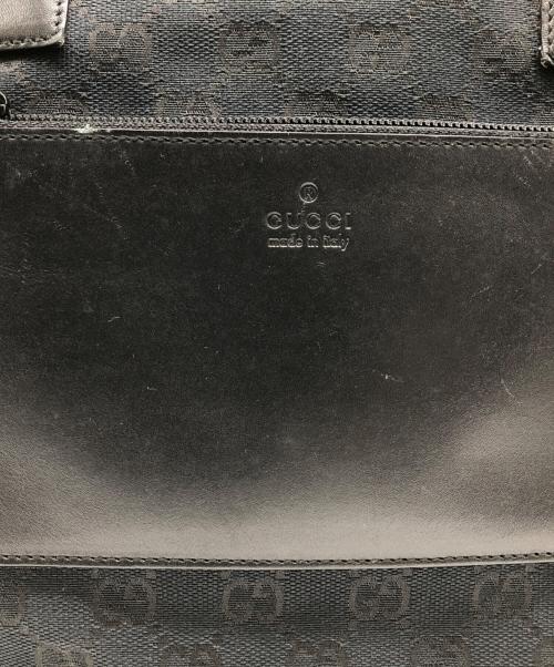 GUCCI（グッチ）GUCCI (グッチ) キャンバス　トートバッグ ブラックの古着・服飾アイテム