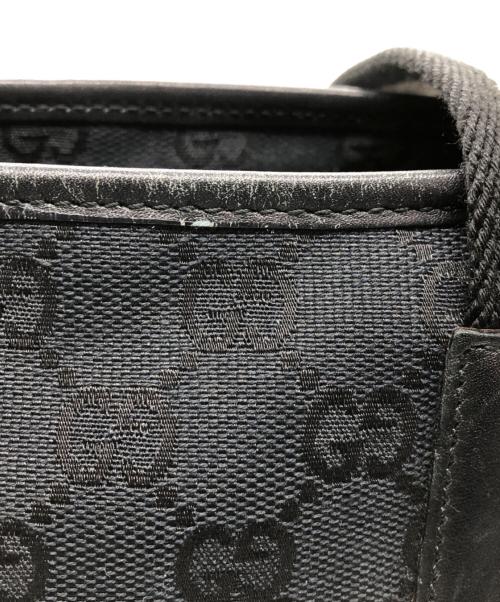GUCCI（グッチ）GUCCI (グッチ) キャンバス　トートバッグ ブラックの古着・服飾アイテム