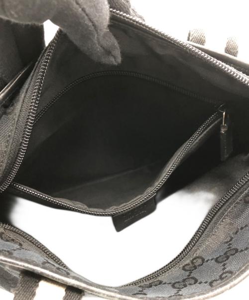 GUCCI（グッチ）GUCCI (グッチ) キャンバス　トートバッグ ブラックの古着・服飾アイテム