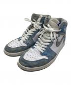 NIKEナイキ）の古着「ハイカットスニーカー」｜ブルー×ホワイト