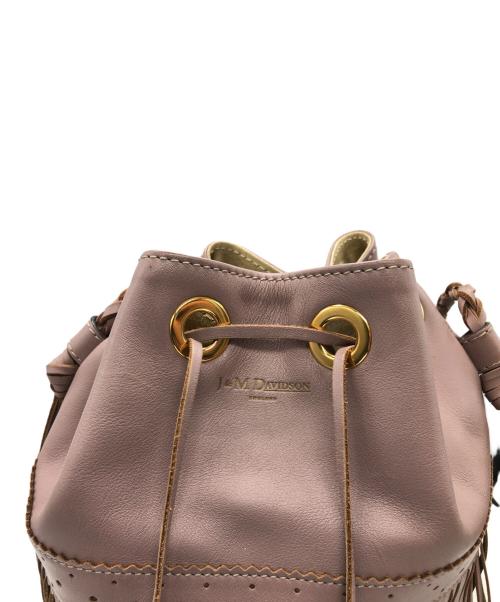 J&M DAVIDSON（ジェイ＆エム デヴィッドソン）J&M DAVIDSON (ジェイ＆エム デヴィッドソン) フリンジカーニバルショルダーバッグ ピンクの古着・服飾アイテム