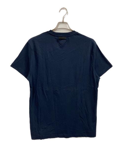 PRADA（プラダ）PRADA (プラダ) クルーネックTシャツ ネイビー サイズ:XLの古着・服飾アイテム