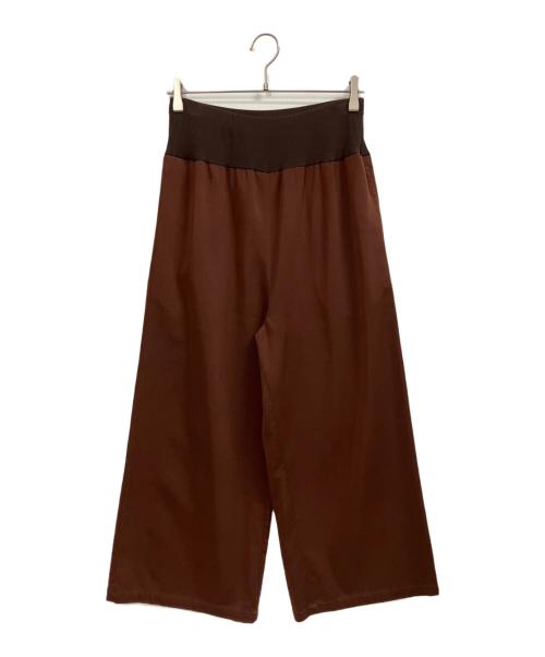 BEARDSLEY（ビアズリー）BEARDSLEY (ビアズリー) ウエストリブパンツ ブラウン サイズ:1の古着・服飾アイテム