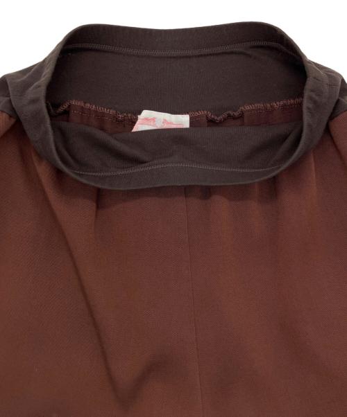 BEARDSLEY（ビアズリー）BEARDSLEY (ビアズリー) ウエストリブパンツ ブラウン サイズ:1の古着・服飾アイテム
