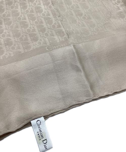 Christian Dior（クリスチャン ディオール）Christian Dior (クリスチャン ディオール) シルクスカーフ　トロッター ベージュの古着・服飾アイテム