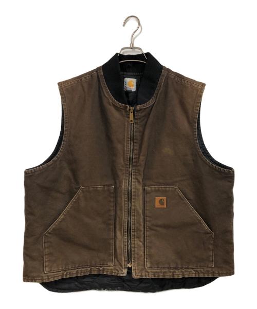 CarHartt（カーハート）CarHartt (カーハート) ダッグベスト ブラウン サイズ:XLの古着・服飾アイテム