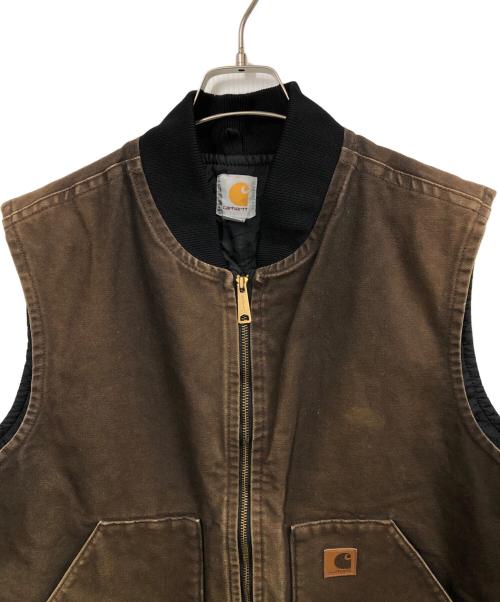 CarHartt（カーハート）CarHartt (カーハート) ダッグベスト ブラウン サイズ:XLの古着・服飾アイテム